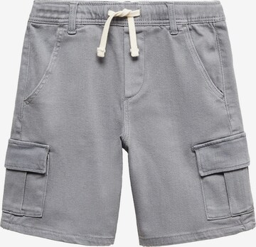 MANGO KIDS Regular Broek in Grijs: voorkant