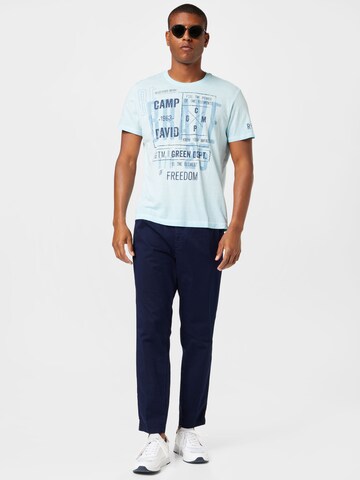 CAMP DAVID Shirt 'Brave The Element I' in Blauw