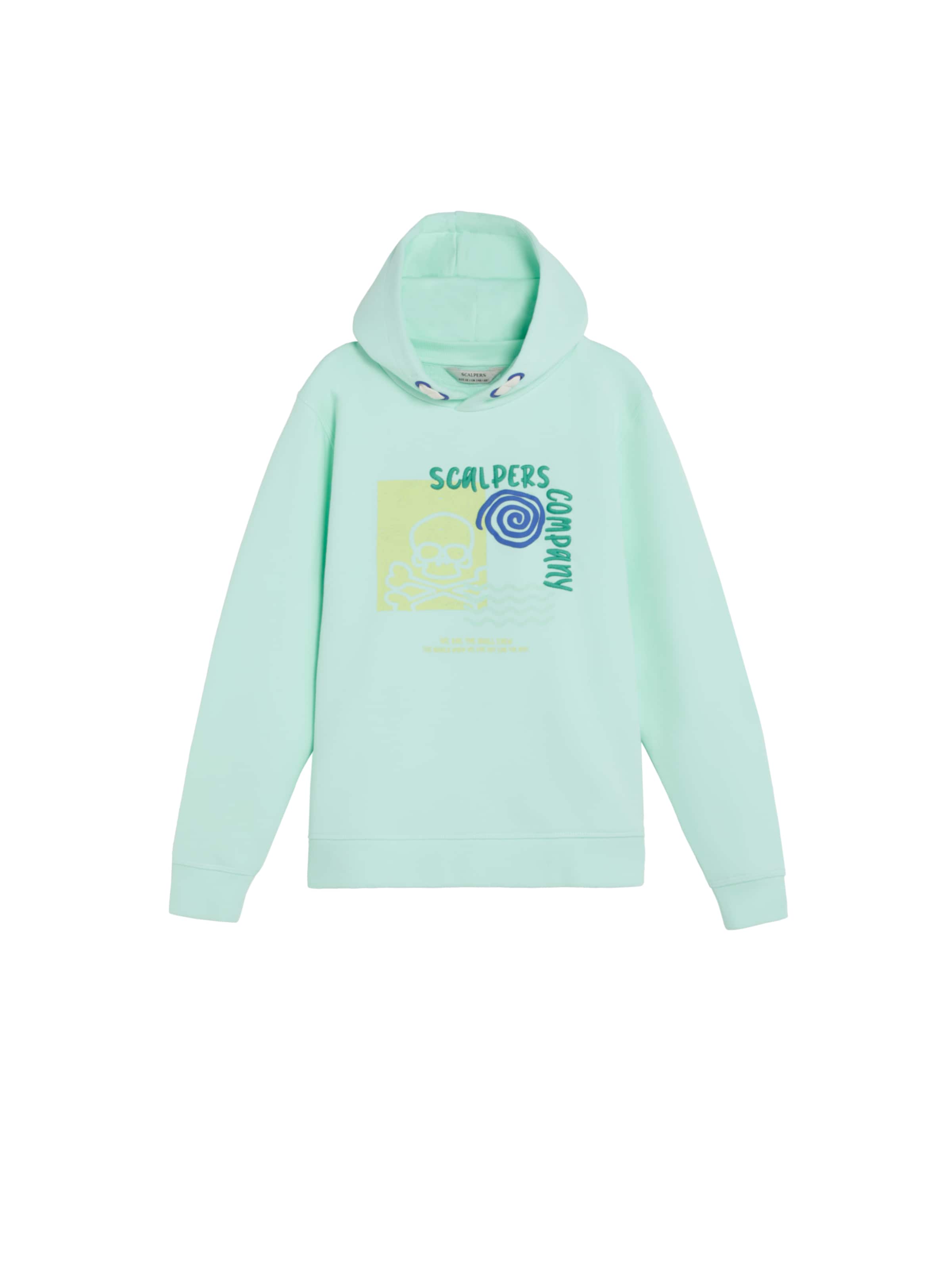 Scalpers Свитшот ' ' в Зеленый: спереди