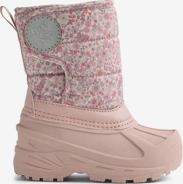 Bottes de neige 'Winty' WHEAT en rose : devant