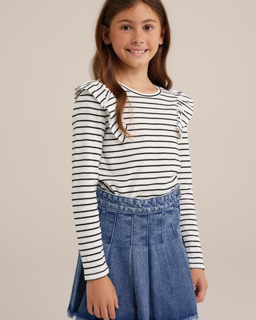 T-Shirt WE Fashion en blanc