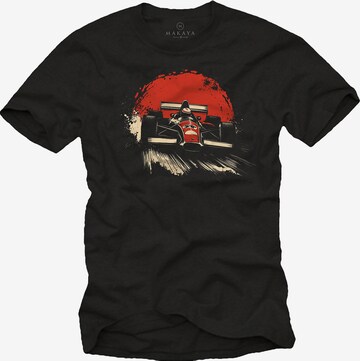 MAKAYA Shirt in Schwarz: Vorderseite
