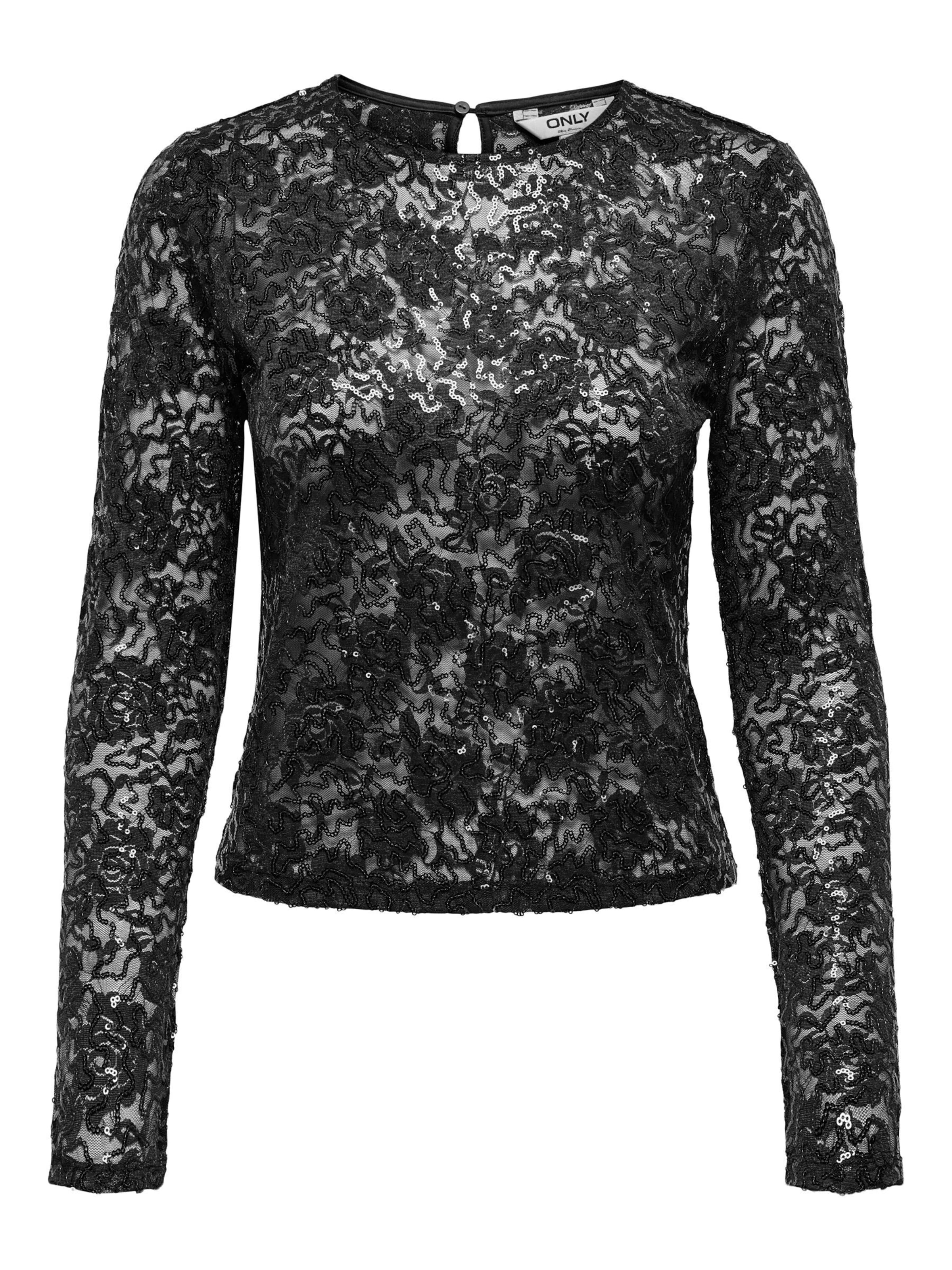 ONLY - Blusa 'ONLnnia' en negro: frente