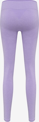 Skinny Pantaloni sportivi di Hummel in lilla