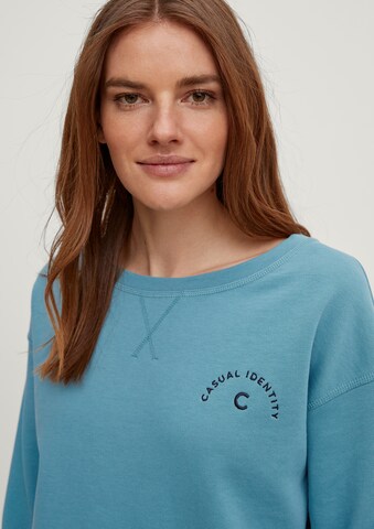 comma casual identity Trui in Blauw