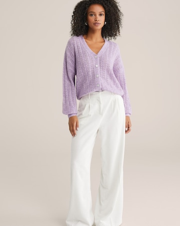 WE Fashion Strickjacke in Lila