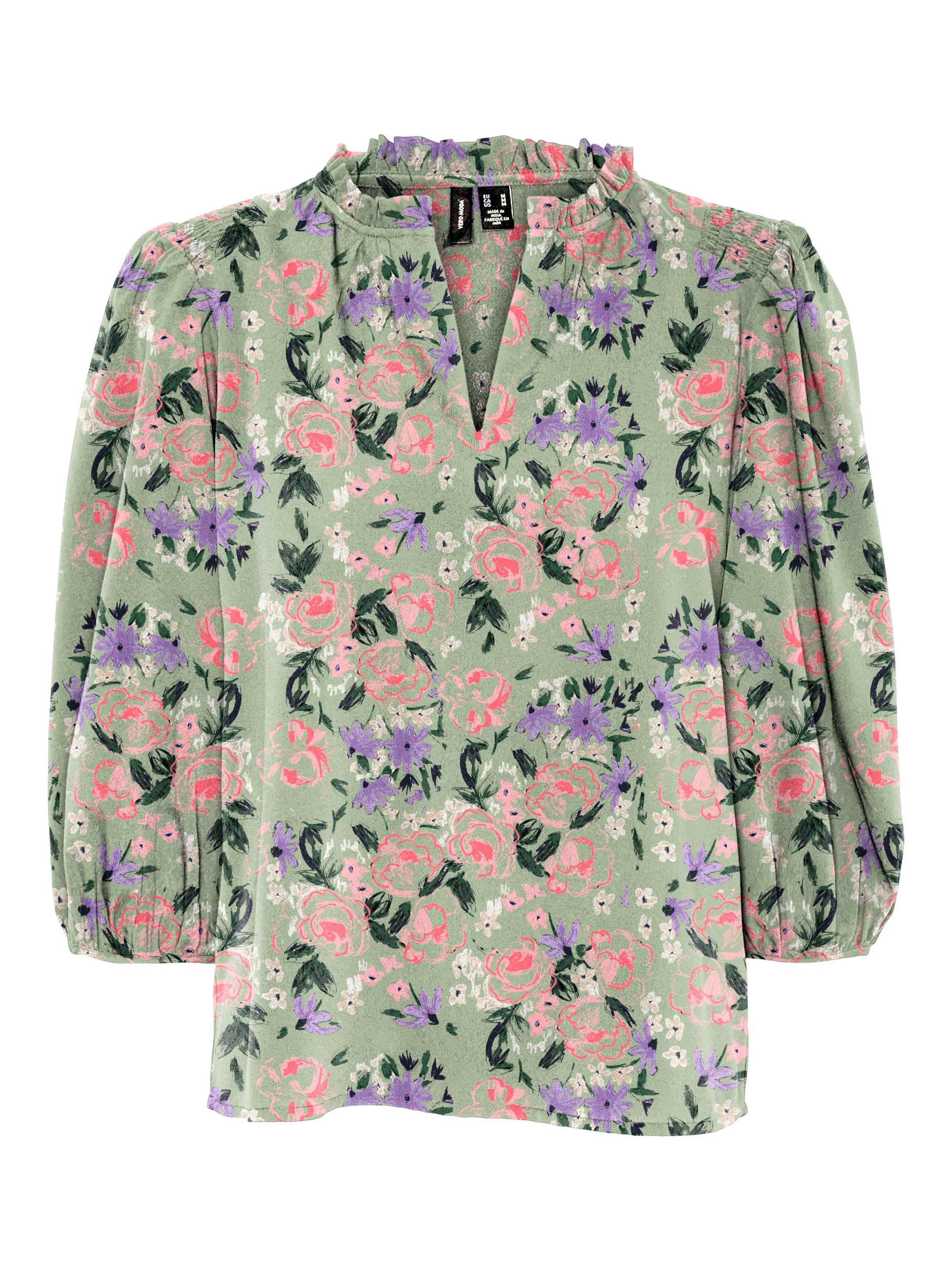 VERO MODA Blouse 'Olivia' in Green: front