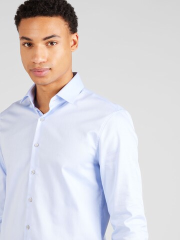 Calvin Klein Slim fit Zakelijk overhemd in Blauw