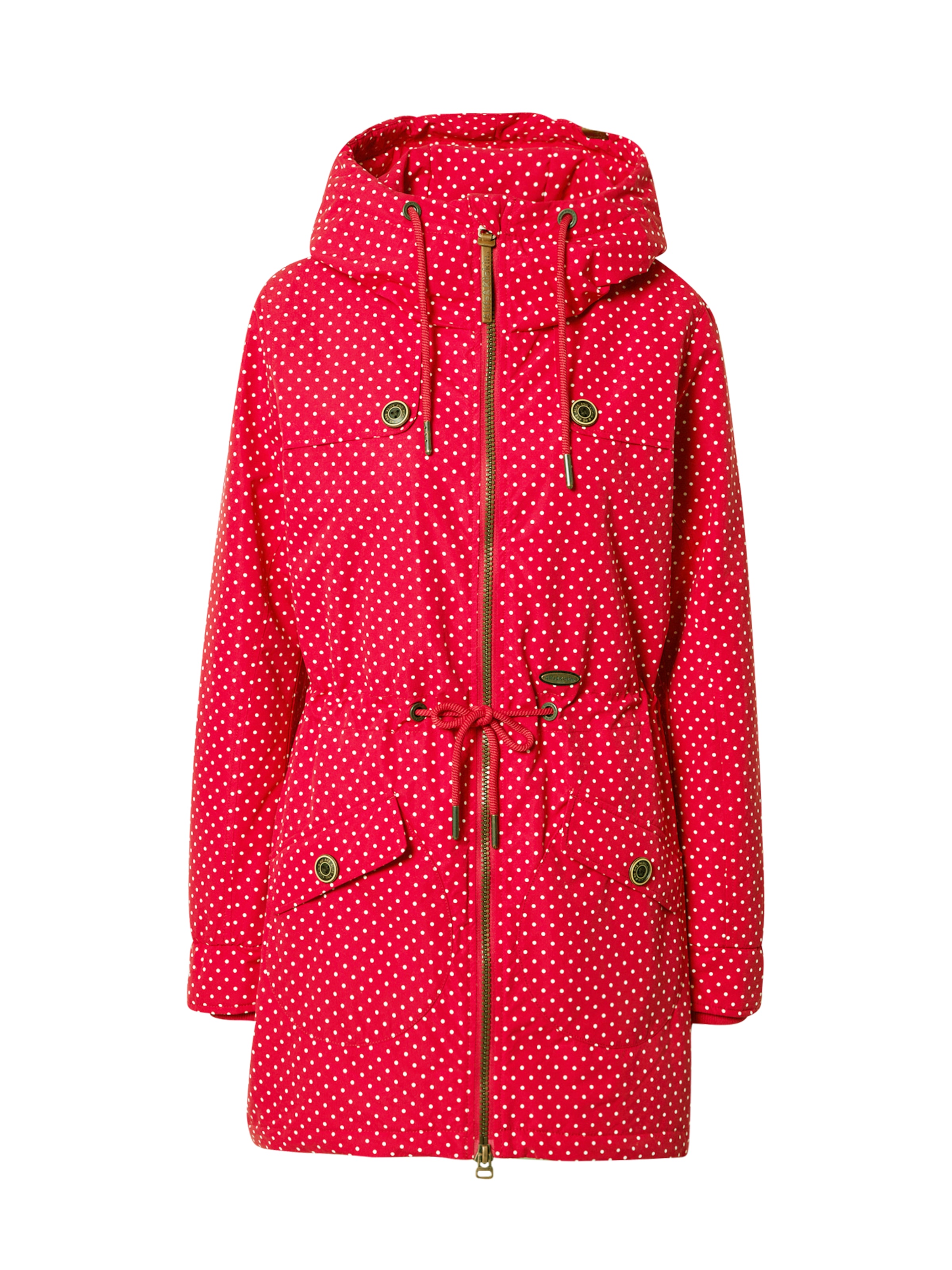 alife & kickin Between-Seasons Parka 'CharlotteAK B' in Red: front