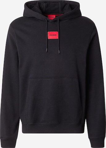 HUGOSweater majica 'Daratschi214' - crna boja: prednji dio