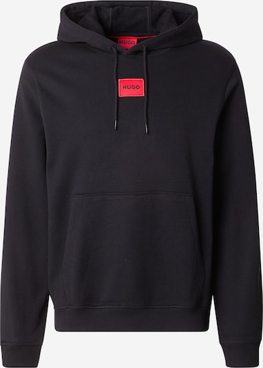 HUGO Sweater majica 'Daratschi214' u crvena / crna, Pregled proizvoda