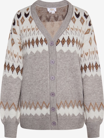 usha FESTIVAL Knit cardigan in Grey: front