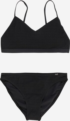 Abercrombie & Fitch Bralette Underwear set 'JAN' in Black: front