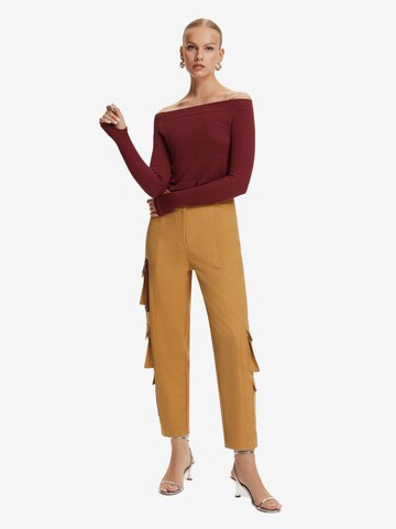 Effilé Pantalon cargo NOCTURNE en marron