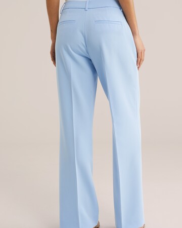 WE Fashion Flared Bukser med fals i blå