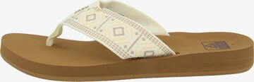 REEF T-Bar Sandals 'Spring Woven' in White