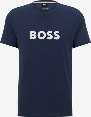 T-Shirt BOSS en bleu : devant