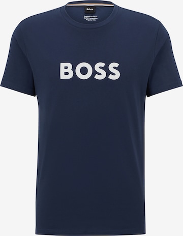 BOSS - Camiseta en azul: frente