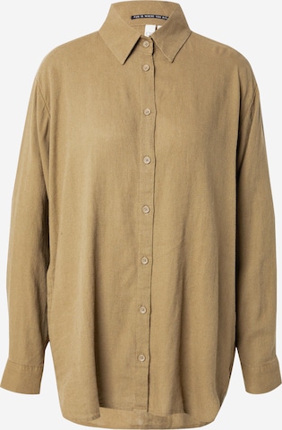 Camicia da donna di QS in verde: frontale