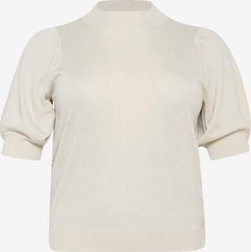 Pull-over 'KC Regitta' KAFFE CURVE en blanc : devant