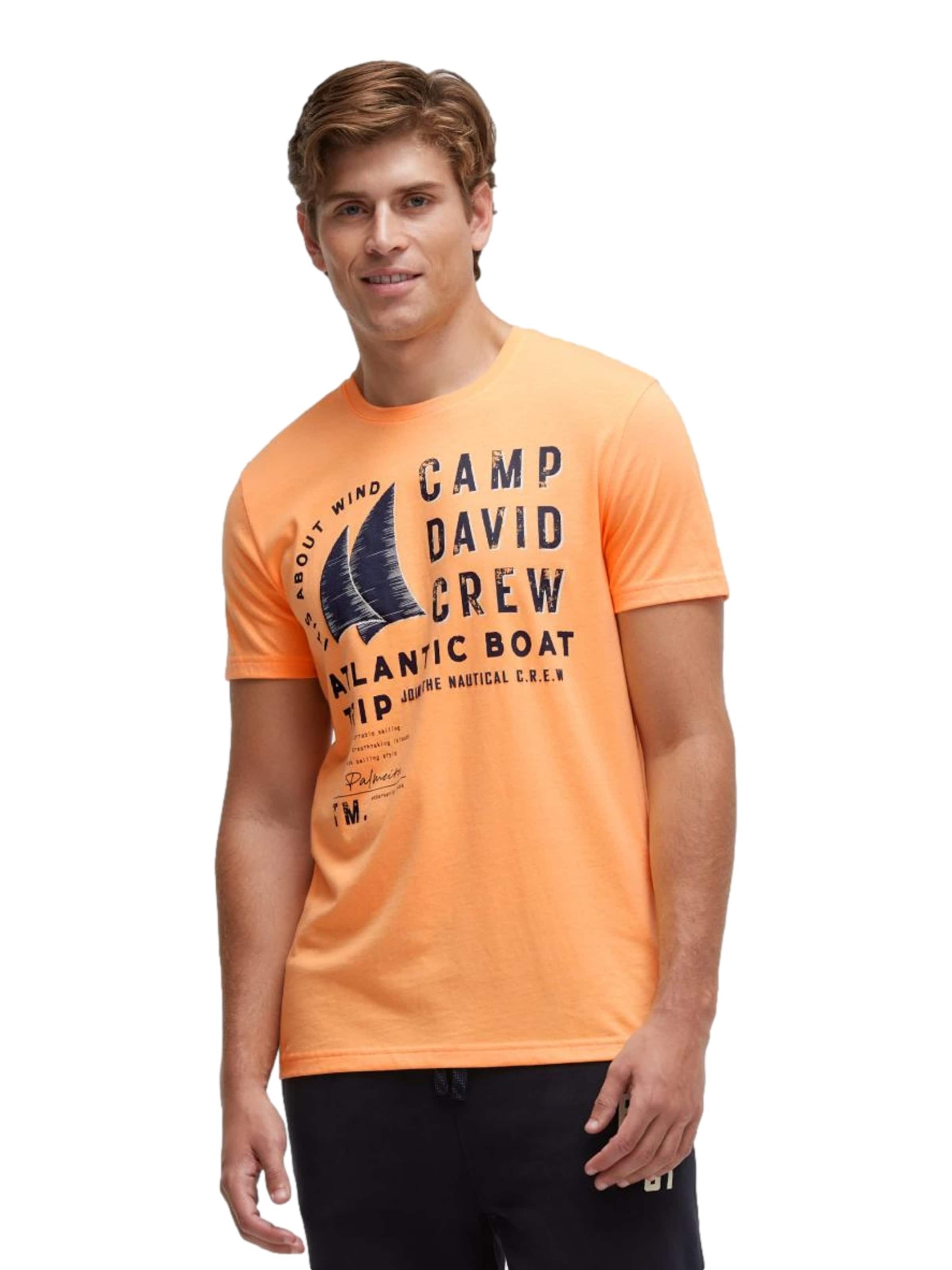 CAMP DAVID Shirt in Orange: front