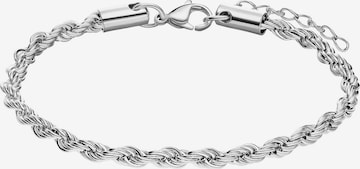 Lucardi Armband 'Glitzerndes Basic' in Silber: Vorderseite