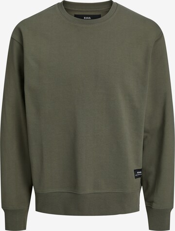 Sweat-shirt R.D.D. ROYAL DENIM DIVISION en vert : devant