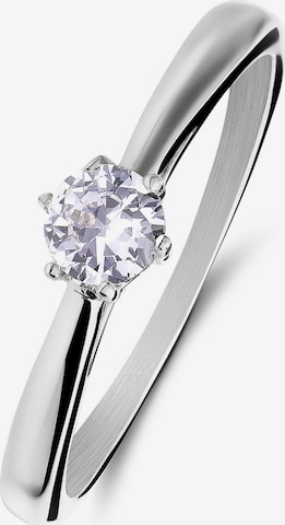 Lucardi Ring in Zilver: voorkant