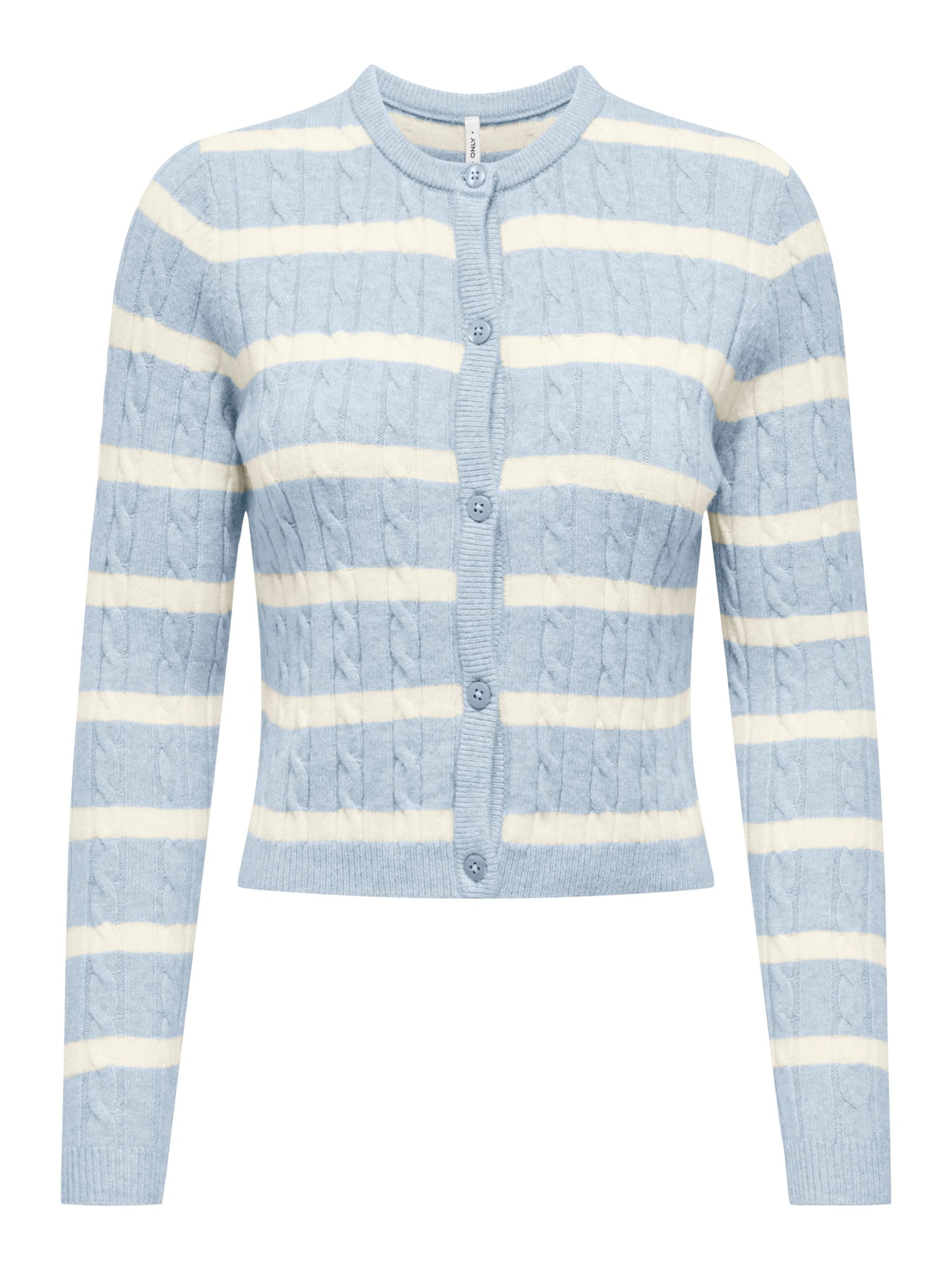 Cardigan 'ONLKATIA' ONLY en bleu : devant