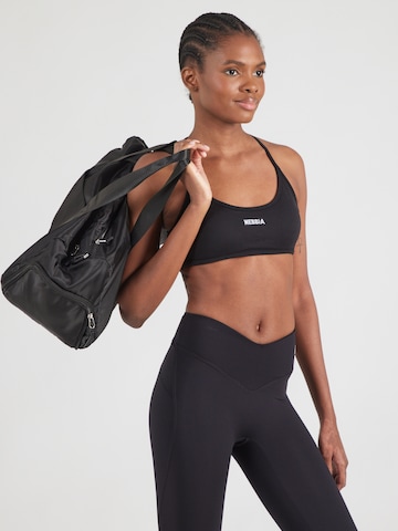 Bustier Soutien-gorge de sport 'POWER' NEBBIA en noir : devant