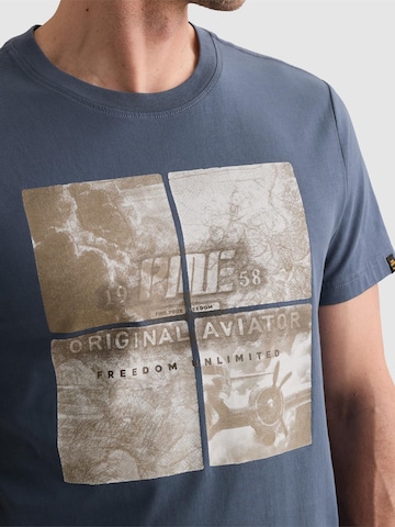 PME Legend T-shirt 'T-shirt with large artwork on the chest' i blå