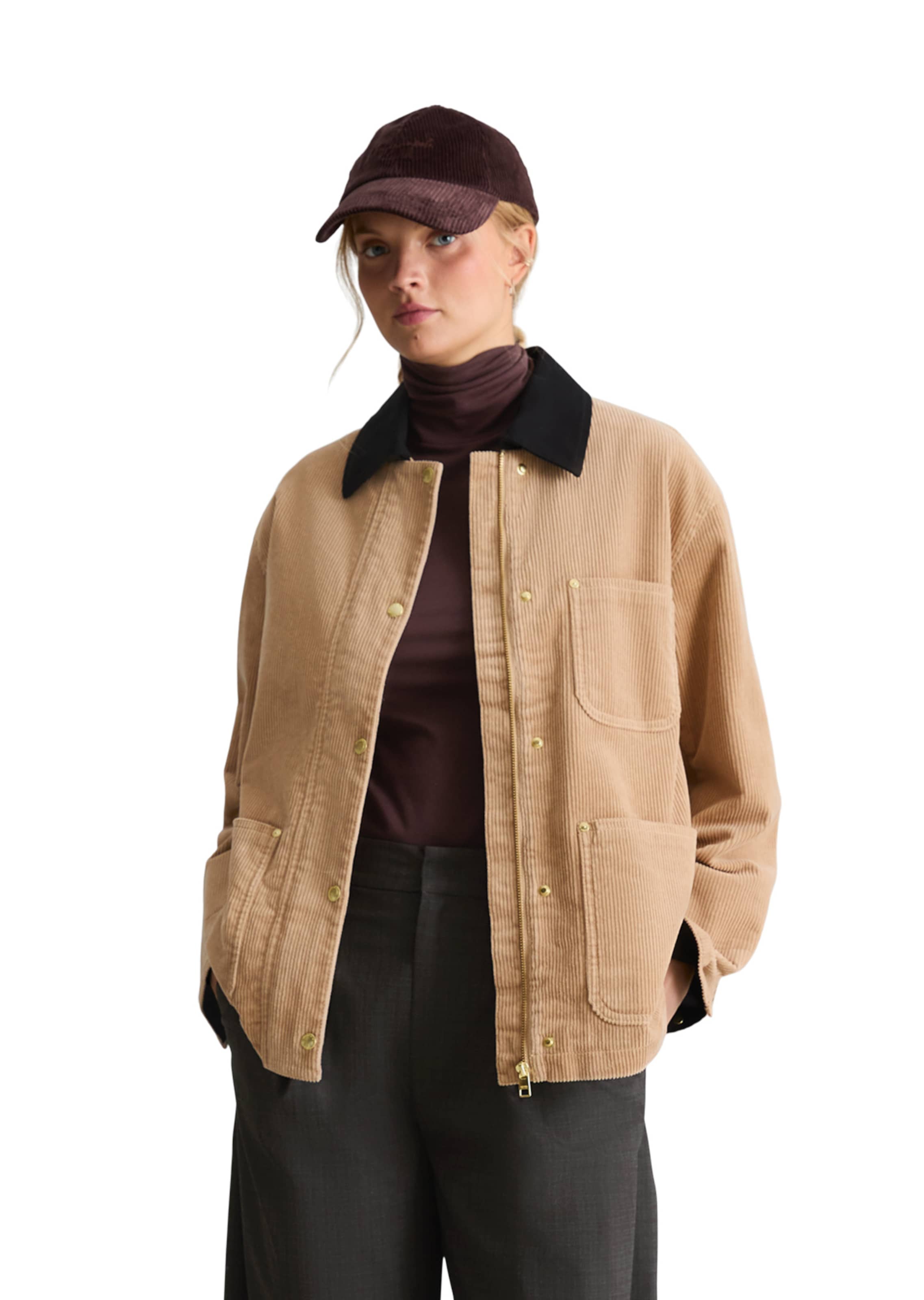Marc O'Polo DENIM Tussenjas in Beige: voorkant