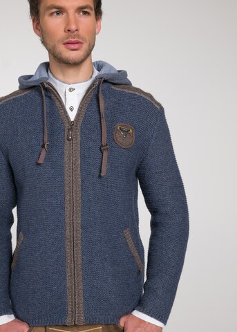 SPIETH & WENSKY Gebreid vest 'Dakar' in Blauw