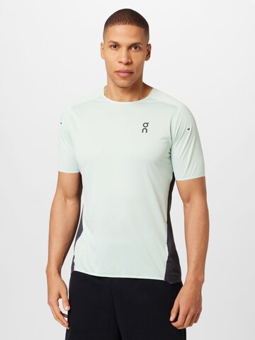 On Performance Shirt in Green: front