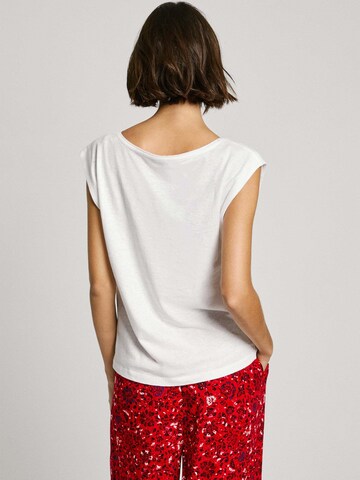 T-shirt 'Lotti' Pepe Jeans en blanc