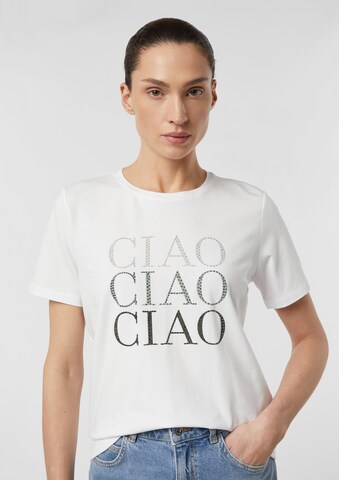 balta COMMA Marškinėliai: priekis