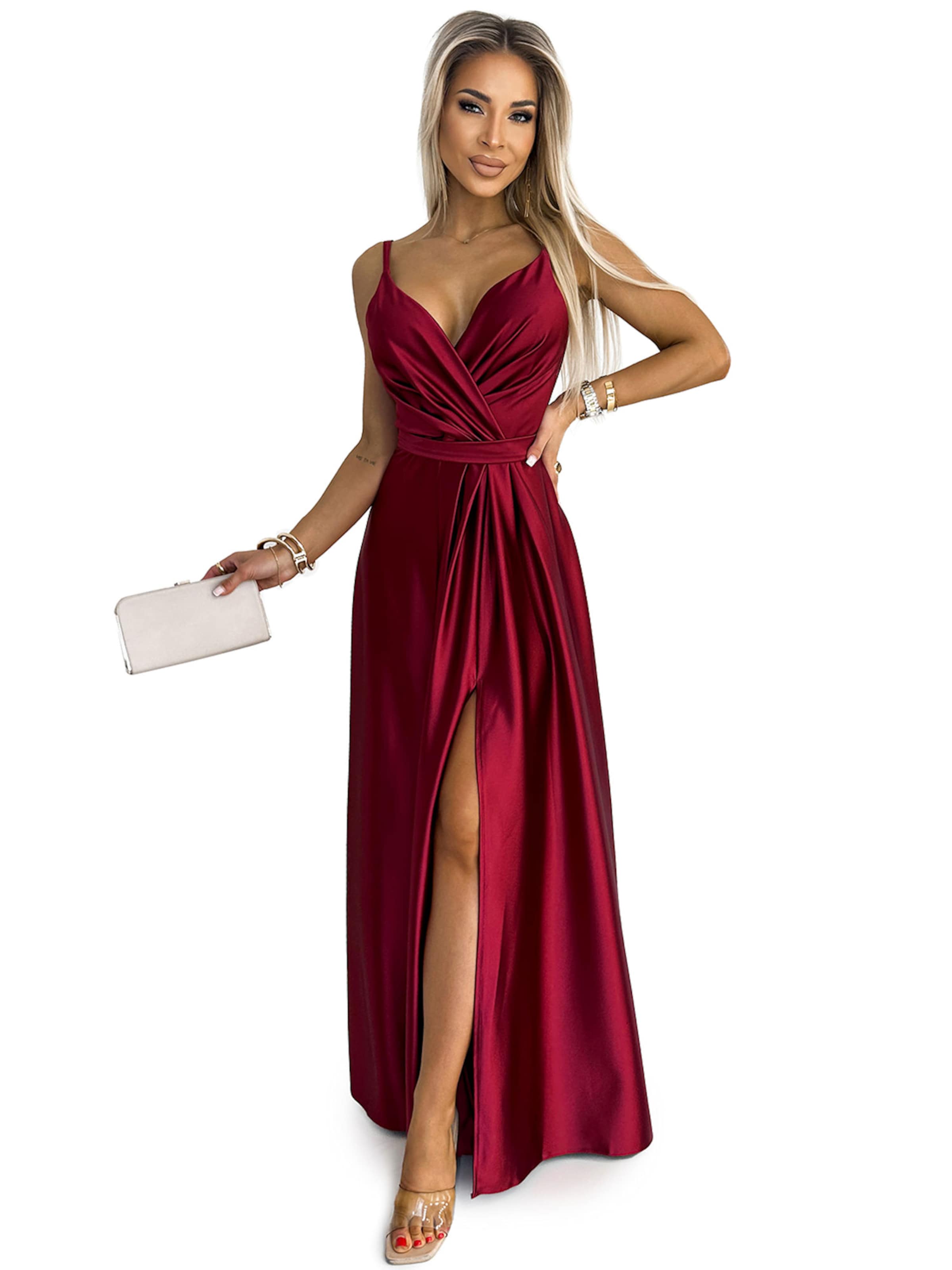 Numoco Abendkleid 'Maxikleid Juliet'‌‌‌‌‌‌‌‌ in bordeaux, Produktansicht