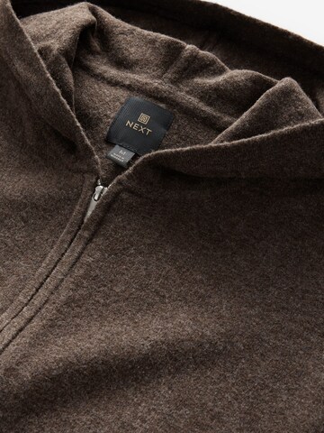 Next Zip-Up Hoodie in Brown