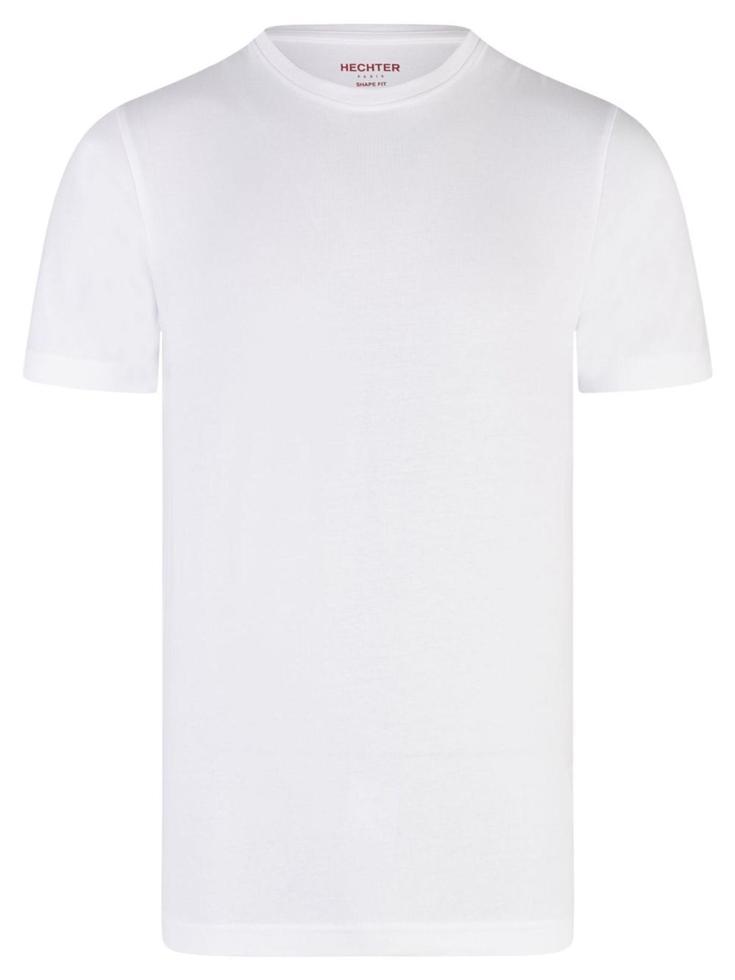 Daniel Hechter Shirt 'Daniel Hechter - Shape Fit -  Doppelpack Herren Kurzarm T-Shirt Crew Neck/Rundhals (100925 76050)' in White: front