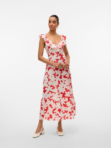 Robe 'VMDicthe' VERO MODA en rouge : devant