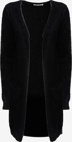juoda Influencer Kardiganas: priekis