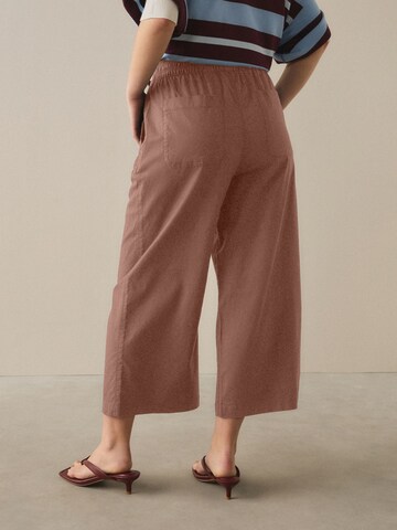 Next Wide leg Trousers in Brown