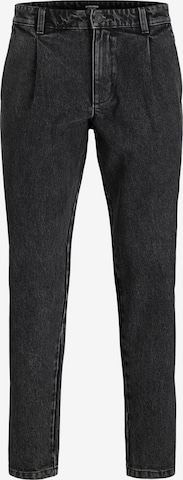 JACK & JONES Loose fit Pleated Jeans 'Bill' in Black: front