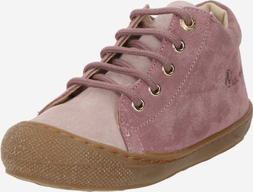 NATURINO Обувки за прохождане 'Cocoon' в розово: отпред