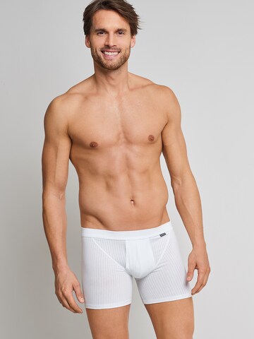 SCHIESSER Boxer shorts 'Authentic' in White: front