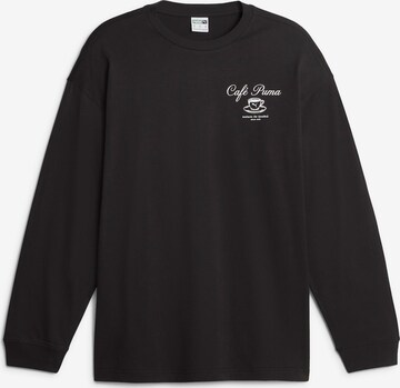 T-Shirt 'CLASSICS CAFE' PUMA en noir : devant