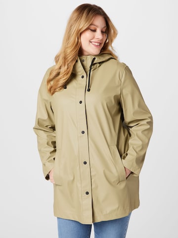 ONLY Carmakoma Weatherproof jacket 'ELLEN' in Green: front