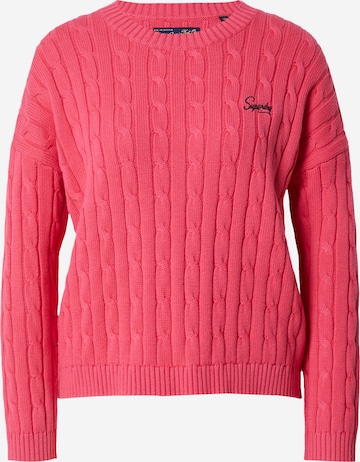 Superdry Sweater in Pink: front