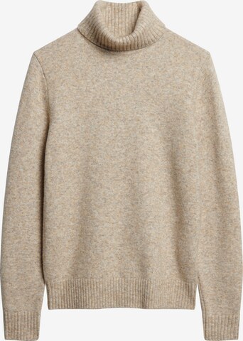 Pull-over Superdry en beige : devant