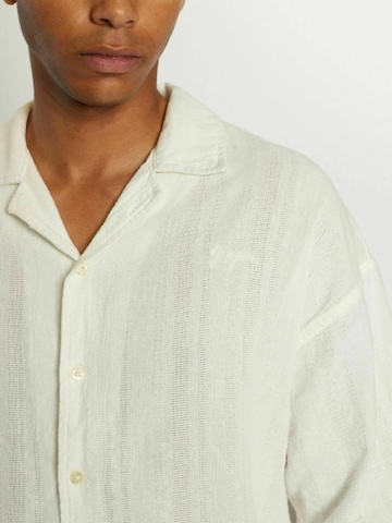 Regular fit Camicia ' DPTextured ' di Denim Project in bianco